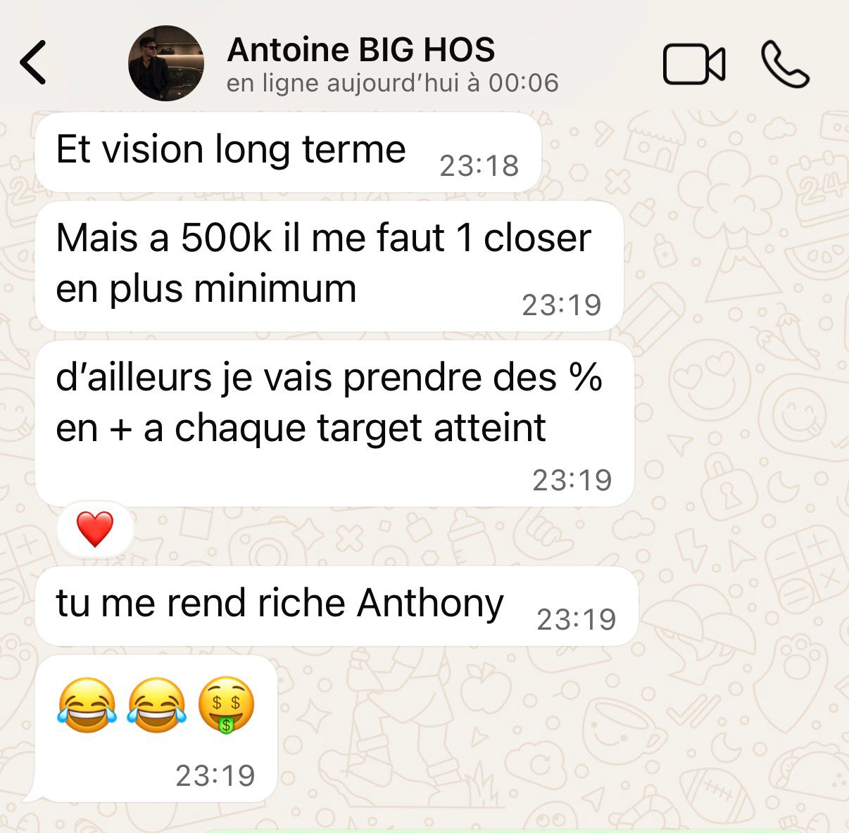 Résultat d’un élève Exodus HOS (15)