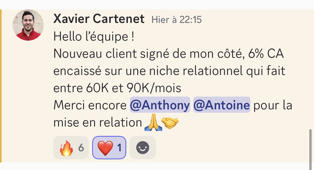 Résultat d’un élève Exodus HOS (10)