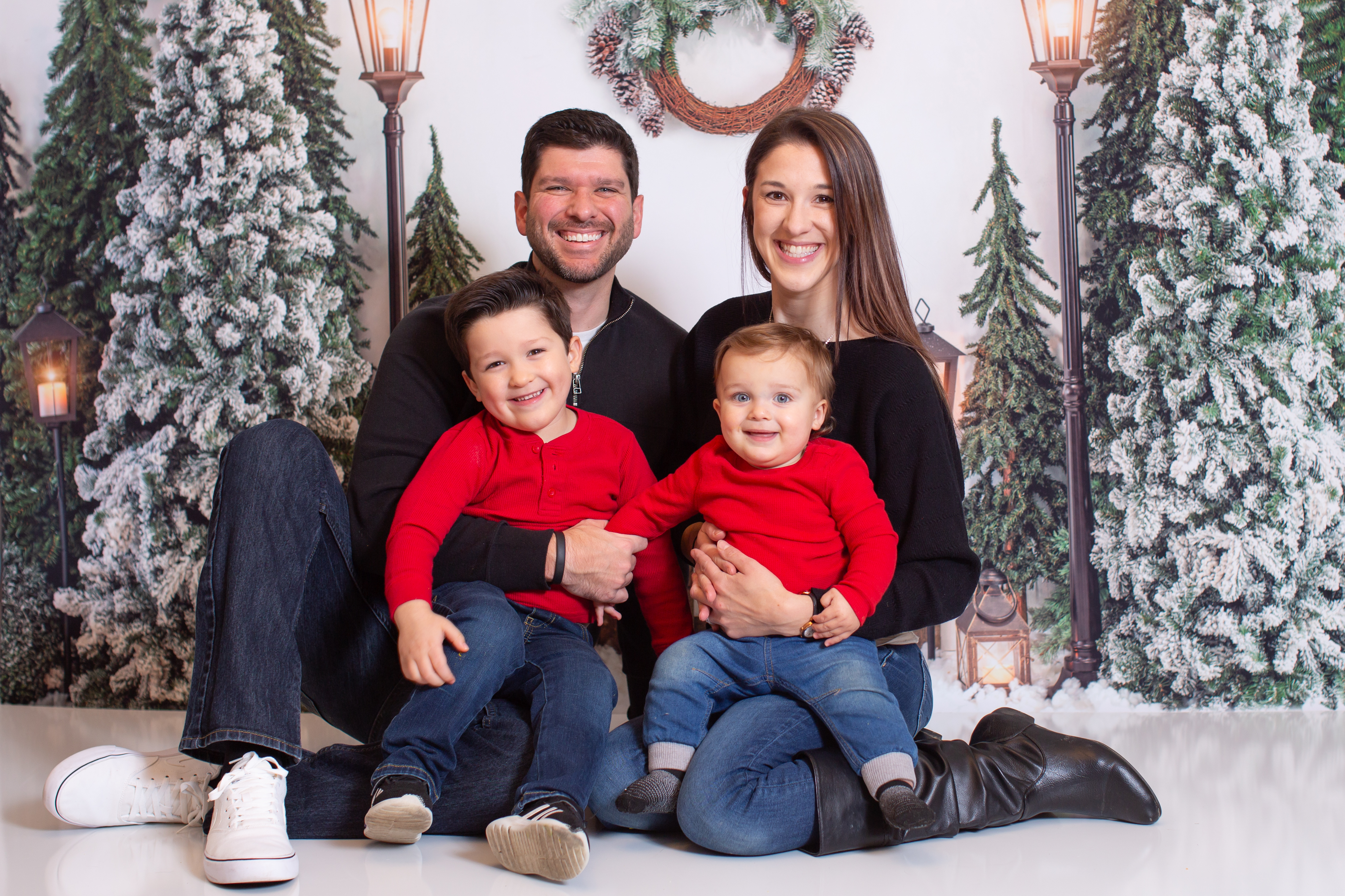 Sarah Pastura with her family