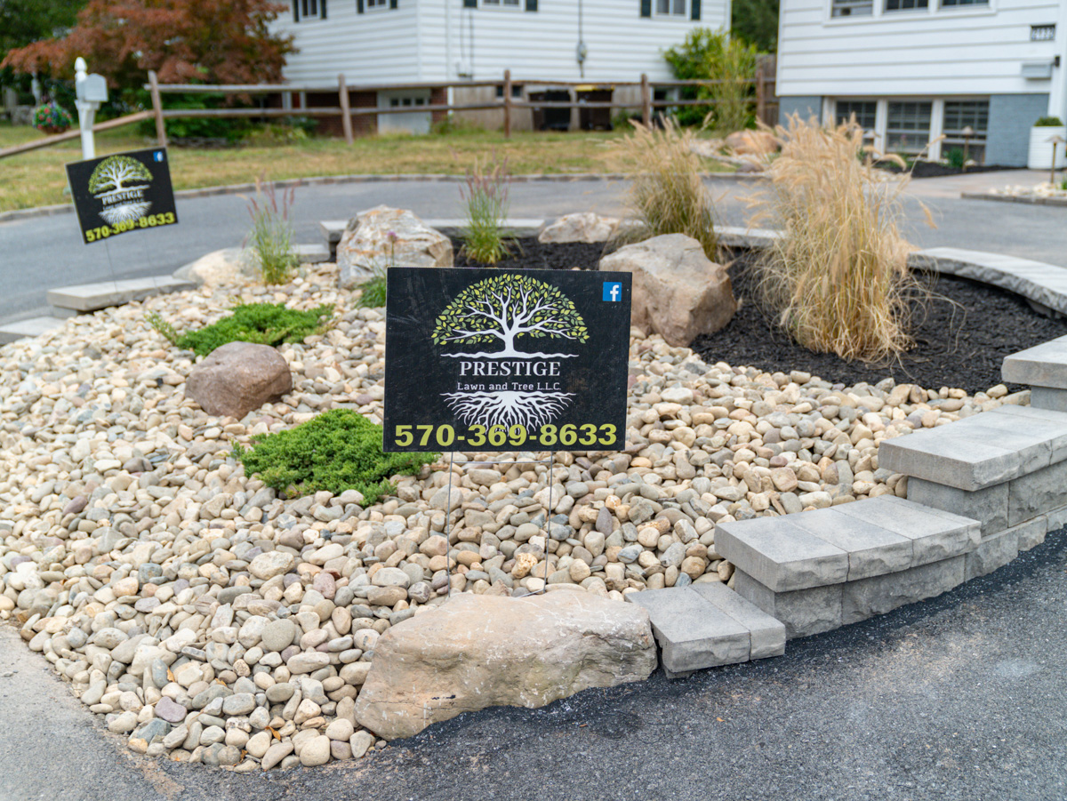 Finished hardscaping install