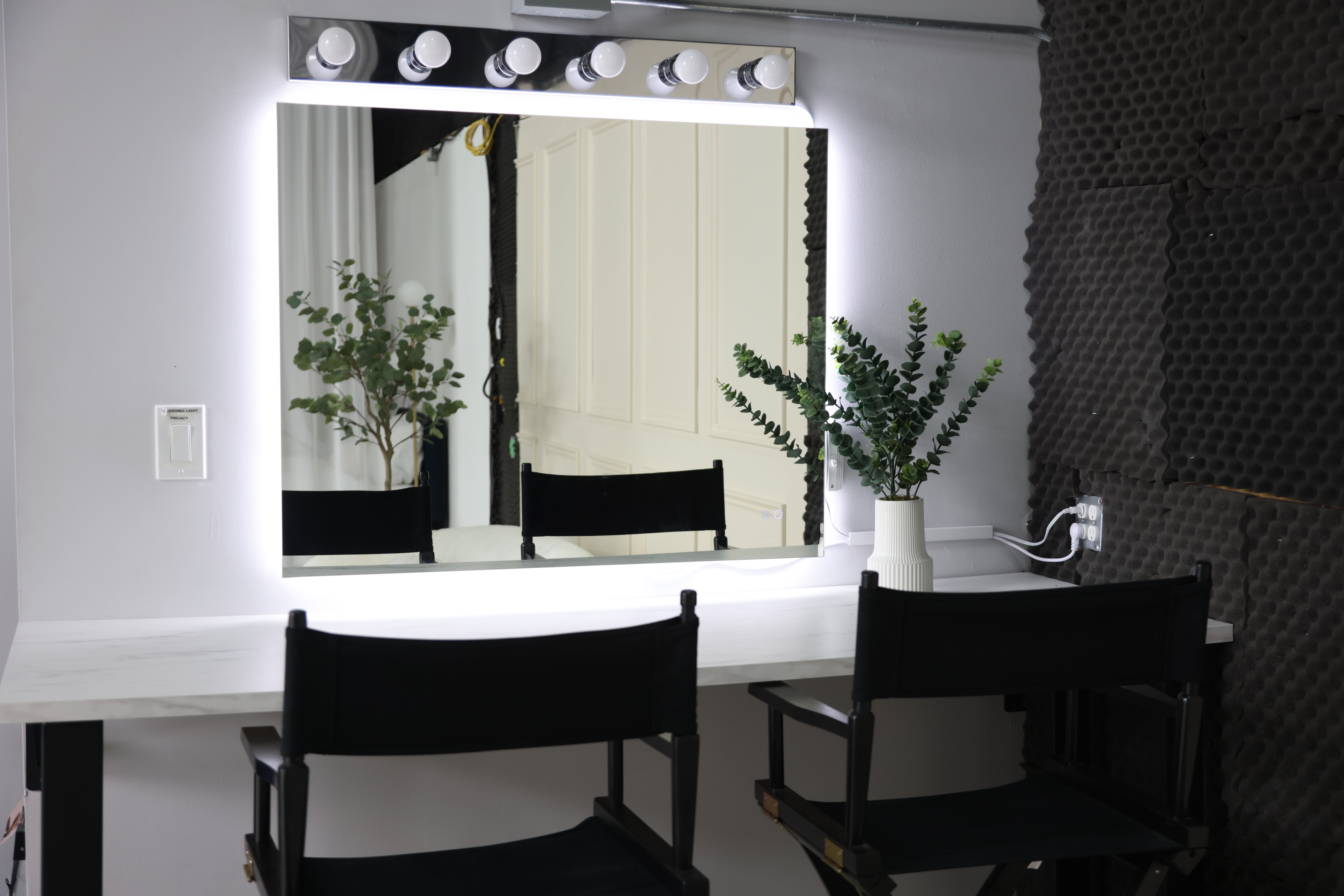 hair and makeup room
