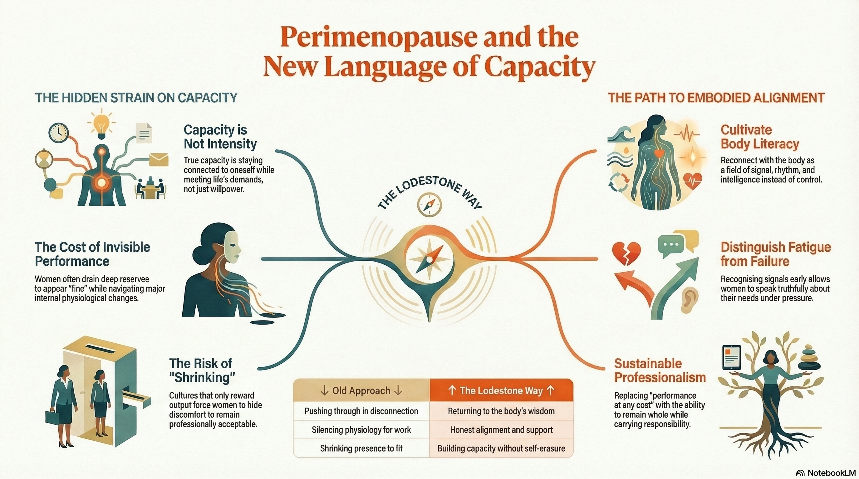 an infographic based on Lodestone Inside and dealing with Perimenopause