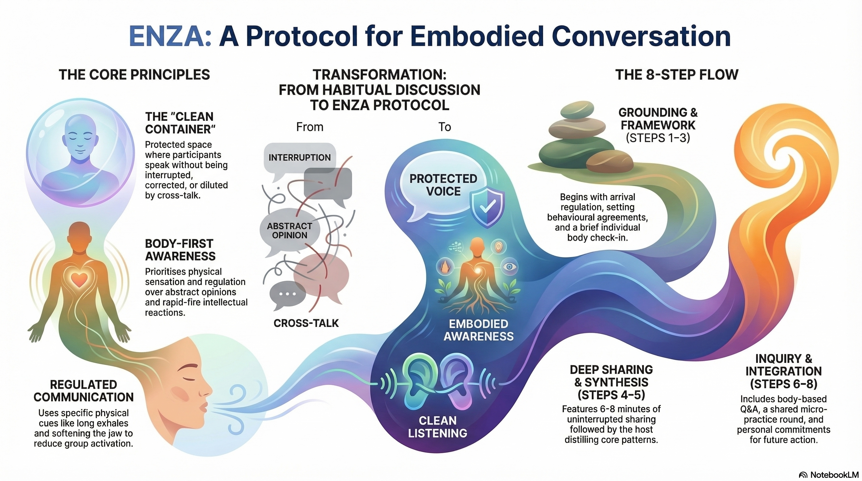 an infogaphic showing clearly how Enza works