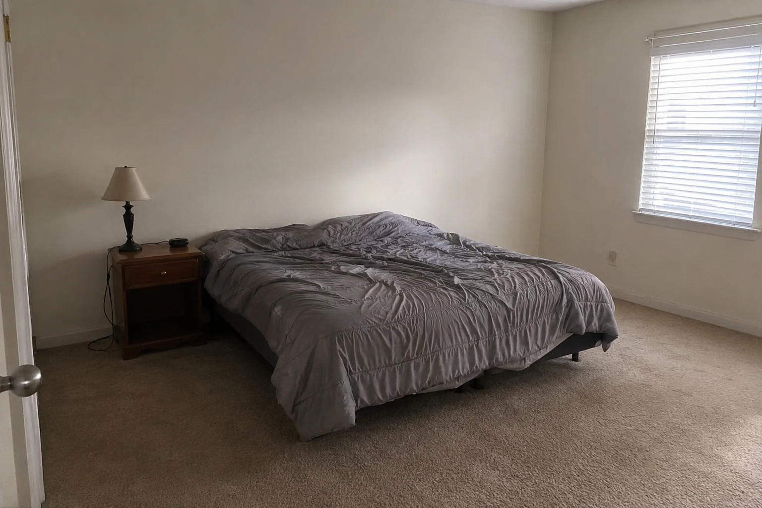 Plain bedroom before restyling