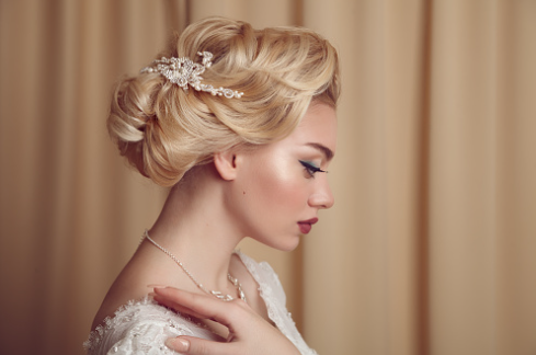 On-site bridal hair by Creative Edge