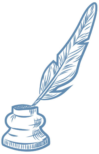 Feather and ink icon