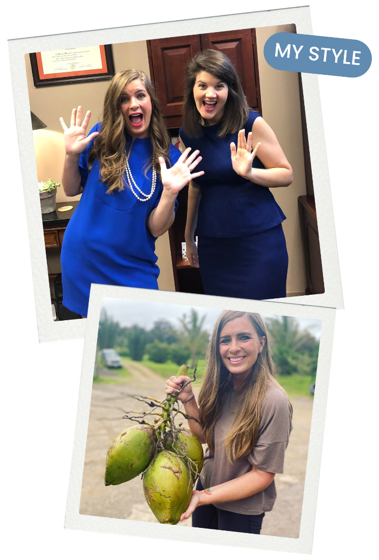 Top image: Autumn and Lizanne, VP of Client Success. Bottom photo: Autumn, founder and CEO of Gradmissions