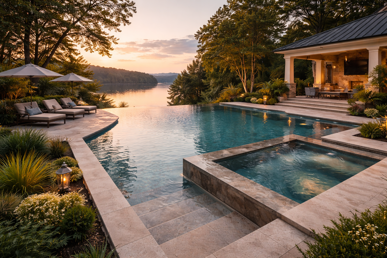 Infinity edge pool