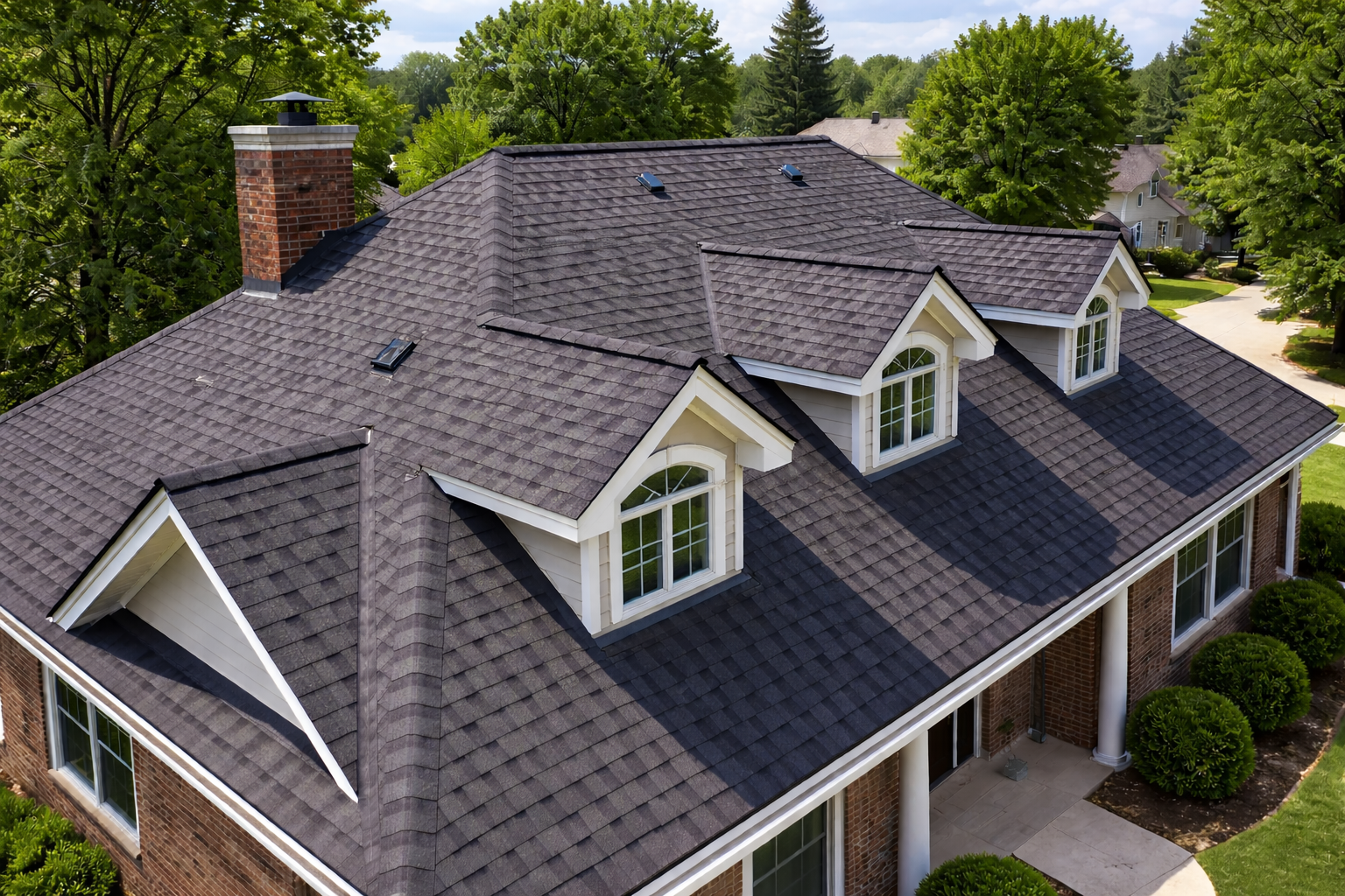Blue Timber Roofing crew installing a roof