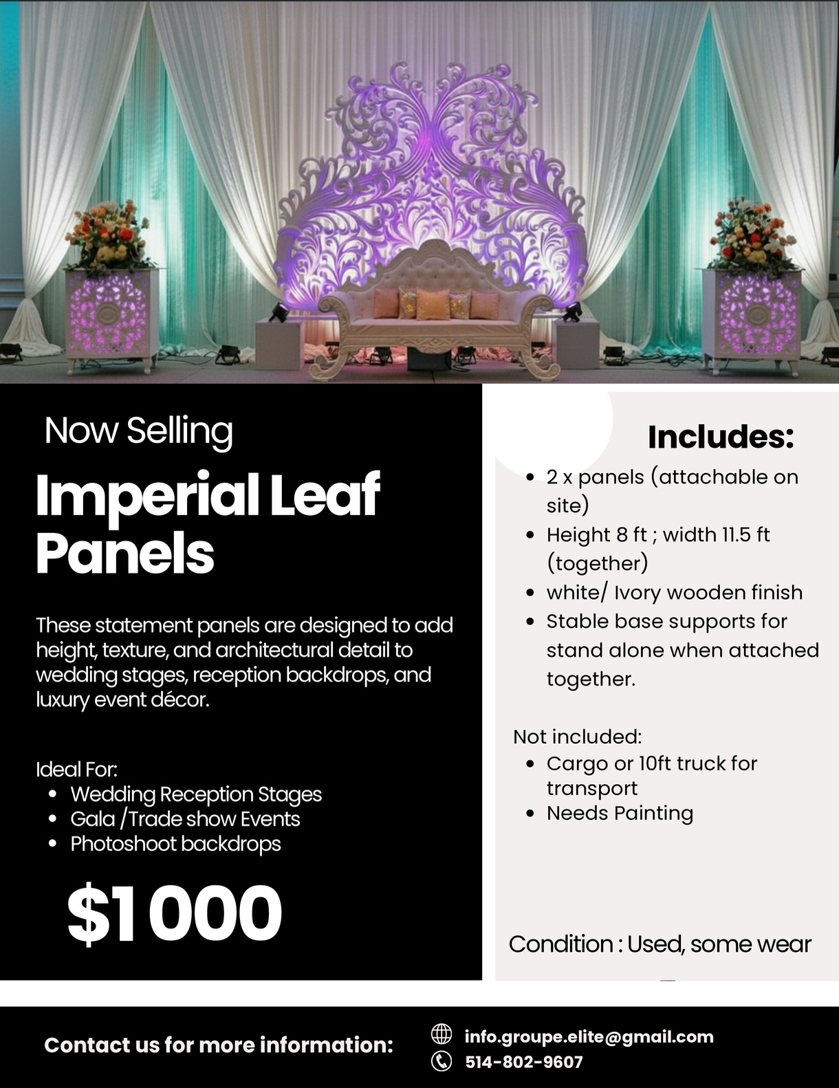 Acrylic Laser-Cut Panels — Listing