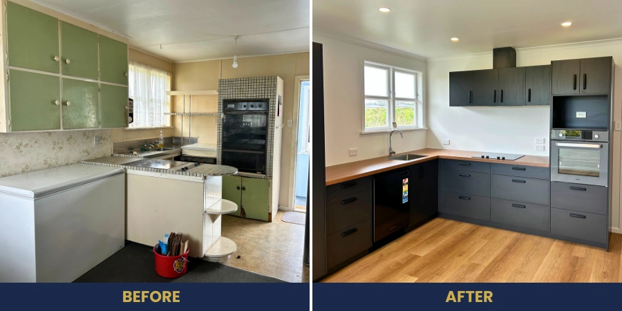 Kitchen renovation by Andrew Gaskin Building in Whanganui