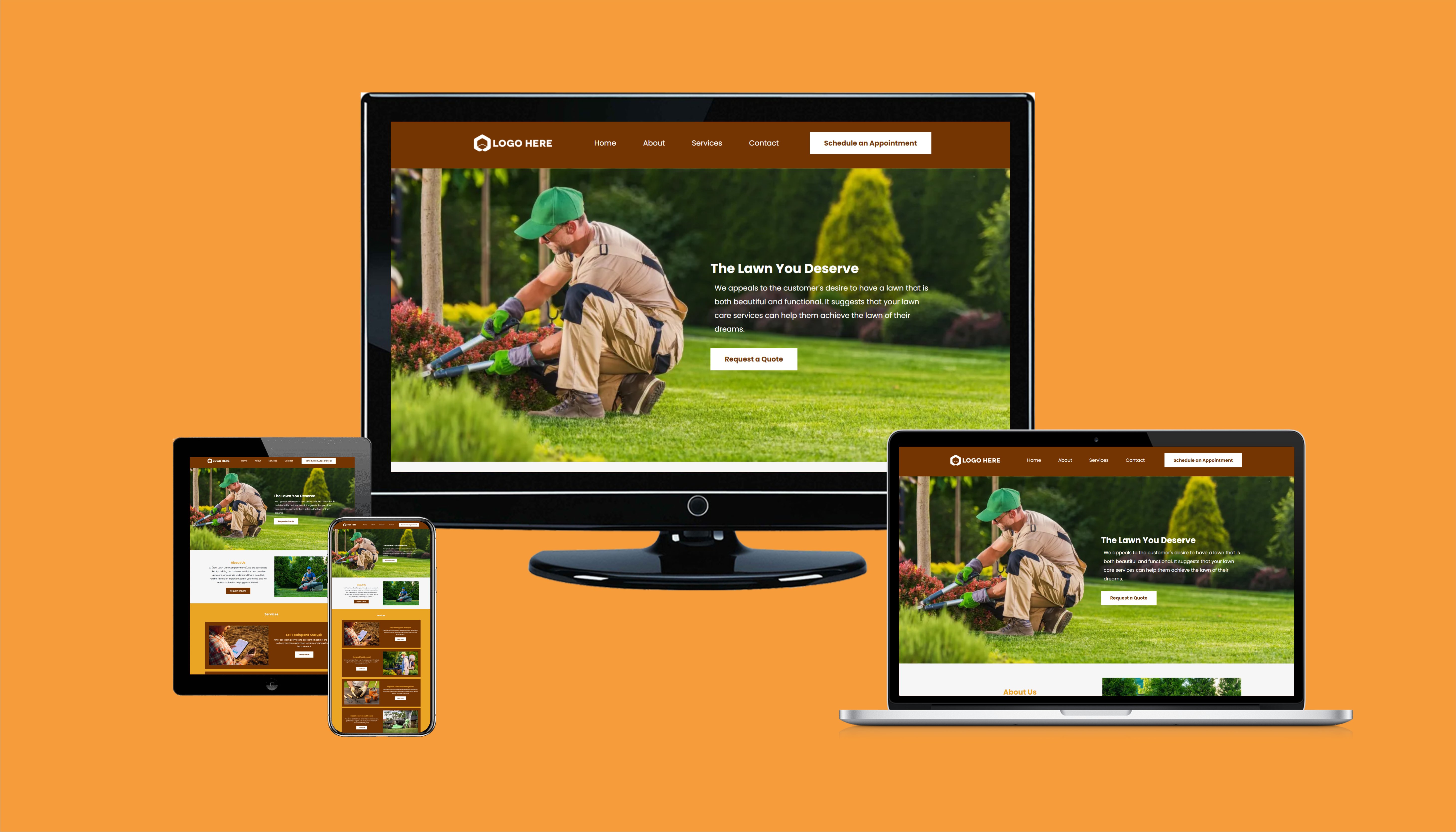 Contractor website built by RAFVantage