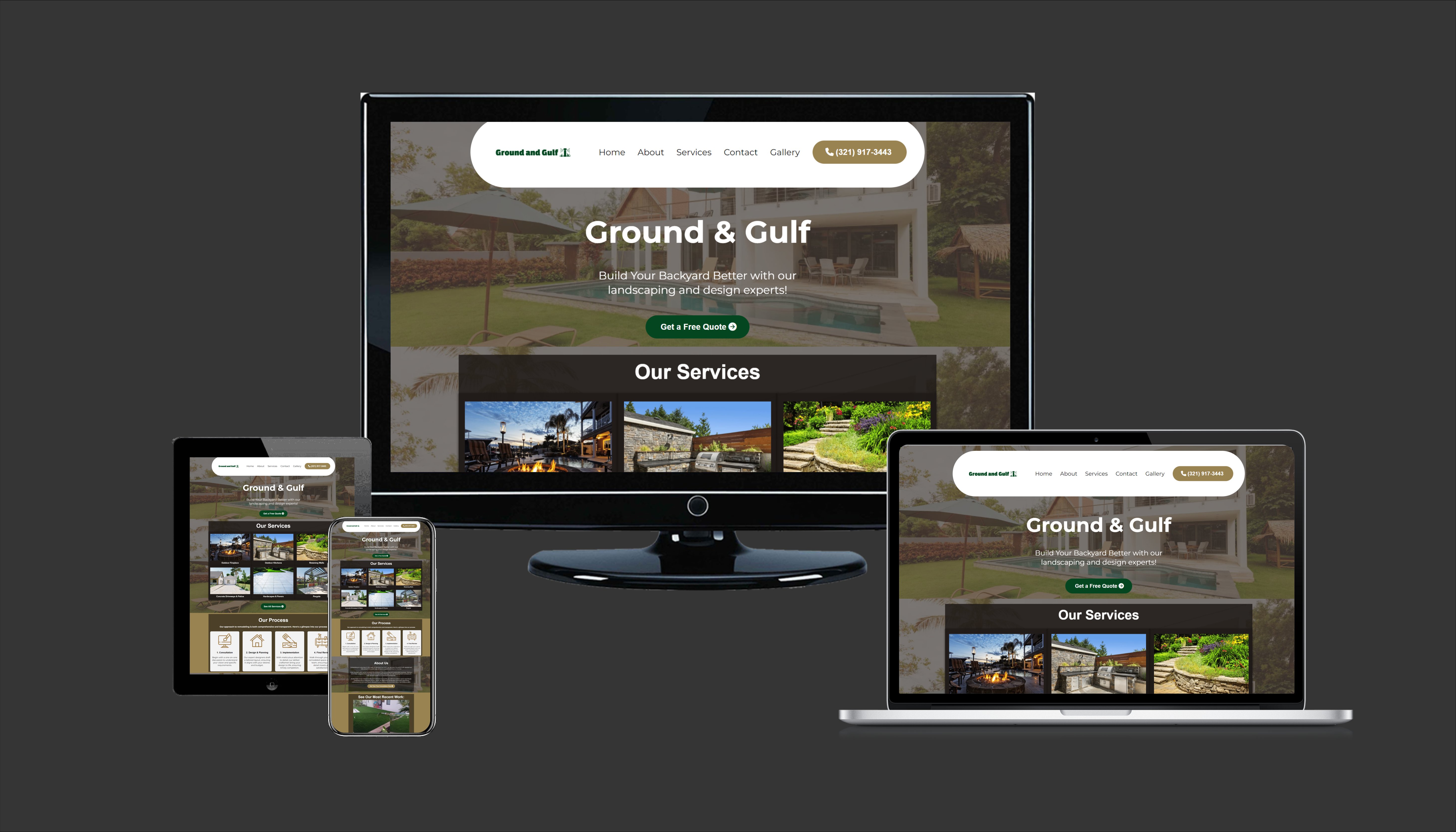 Contractor website built by RAFVantage