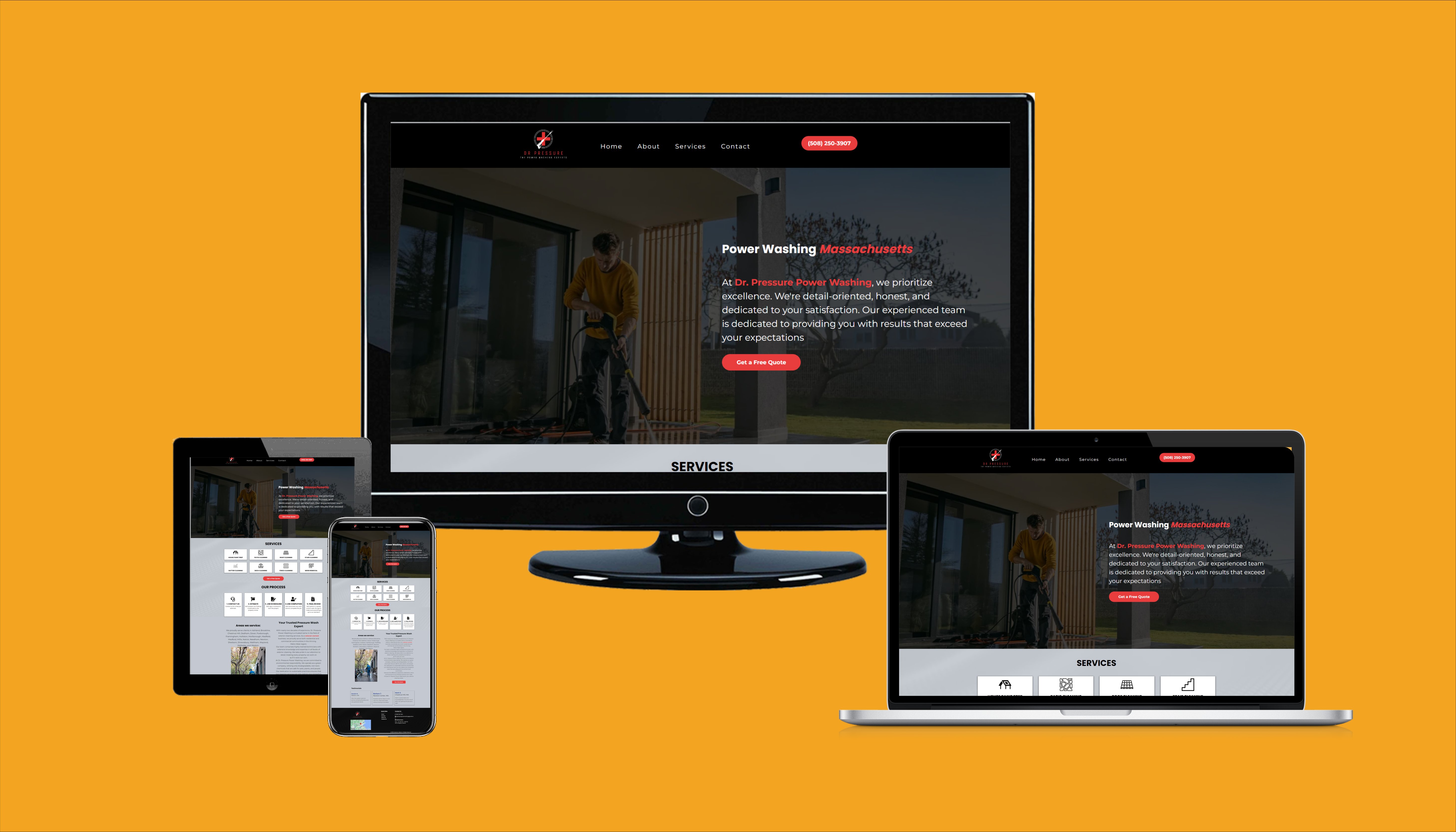 Contractor website built by RAFVantage