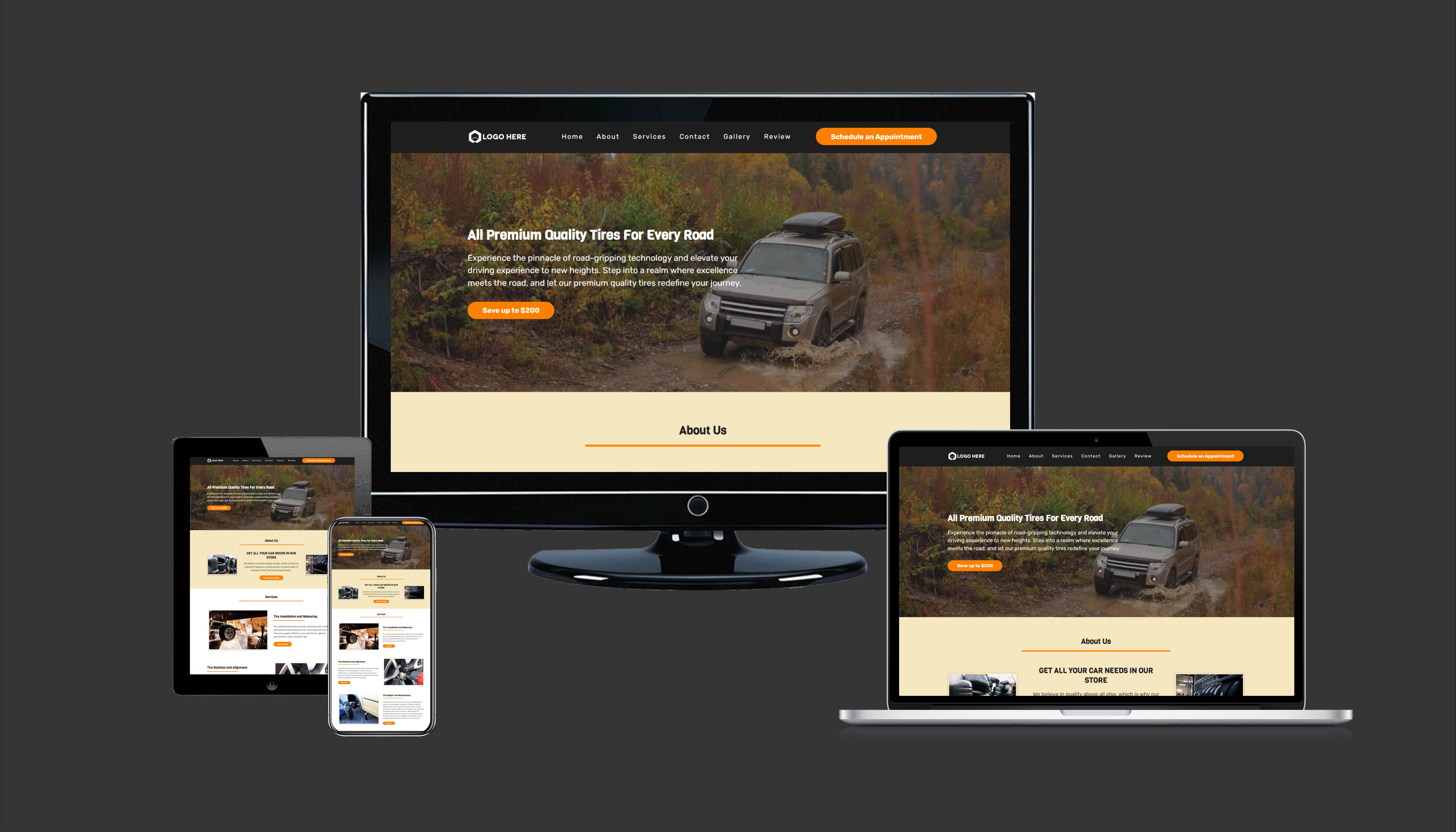 Contractor website built by RAFVantage