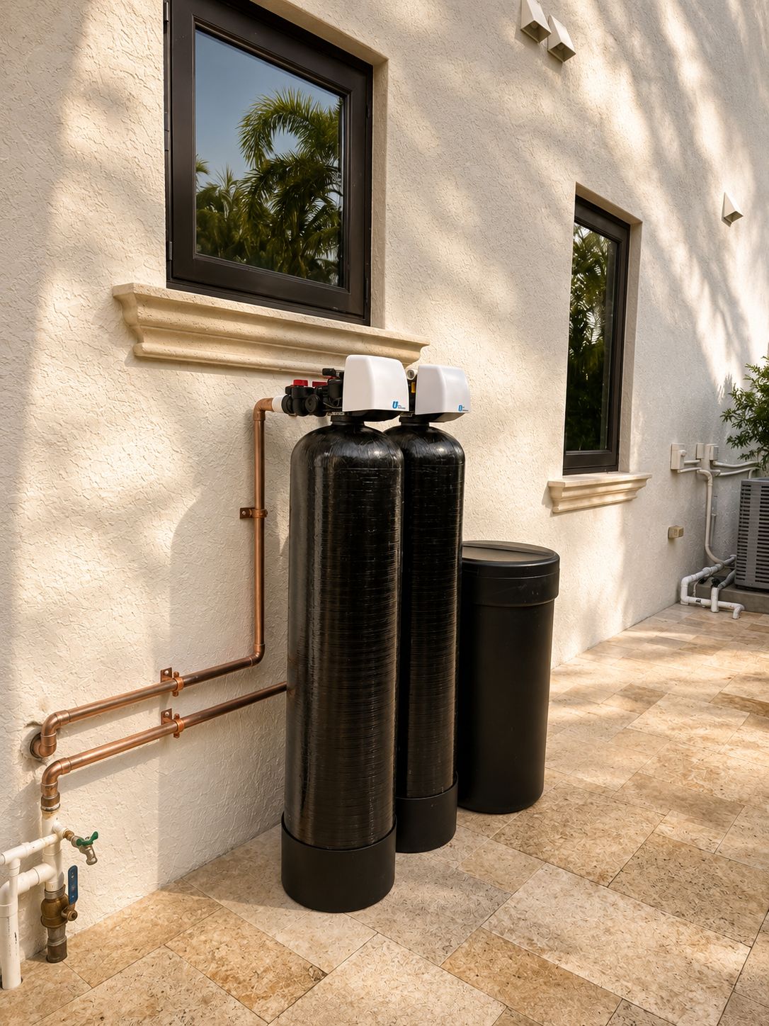 Regular Flow Water dual-tank filter and softener system