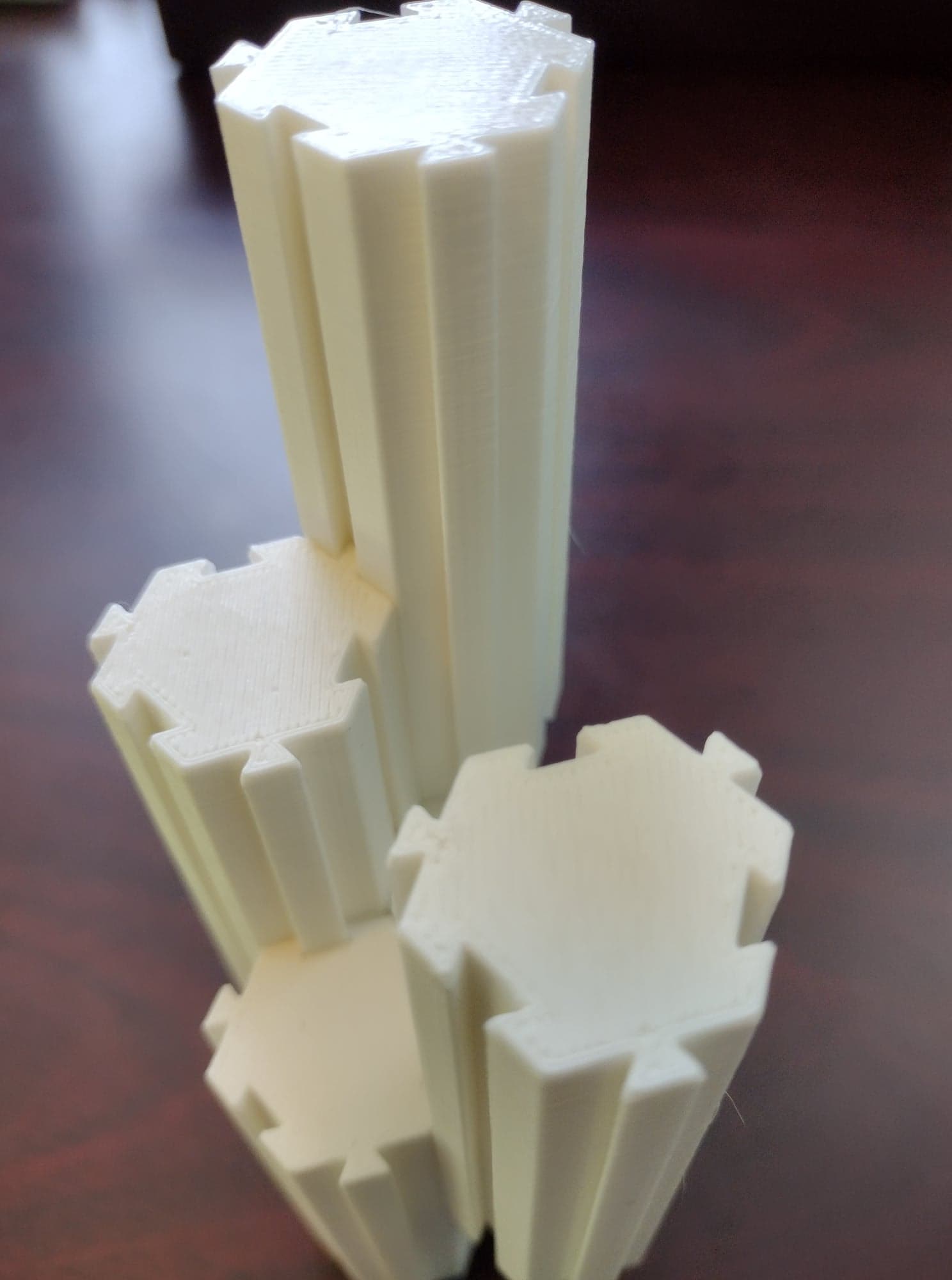 HIP System hexagonal interlocking pillars, prototype