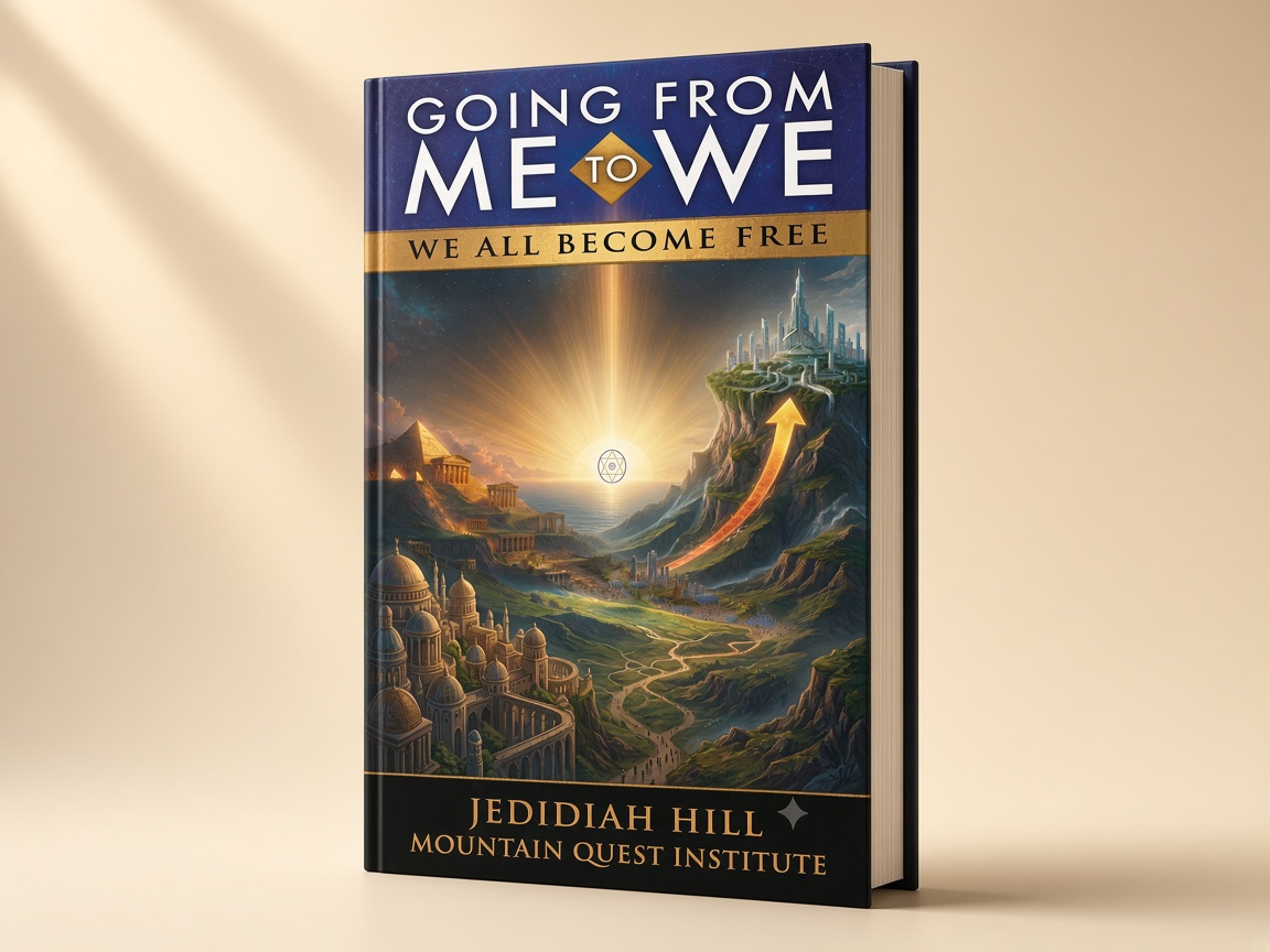 Going from Me to We by Jedidiah Hill, book mockup