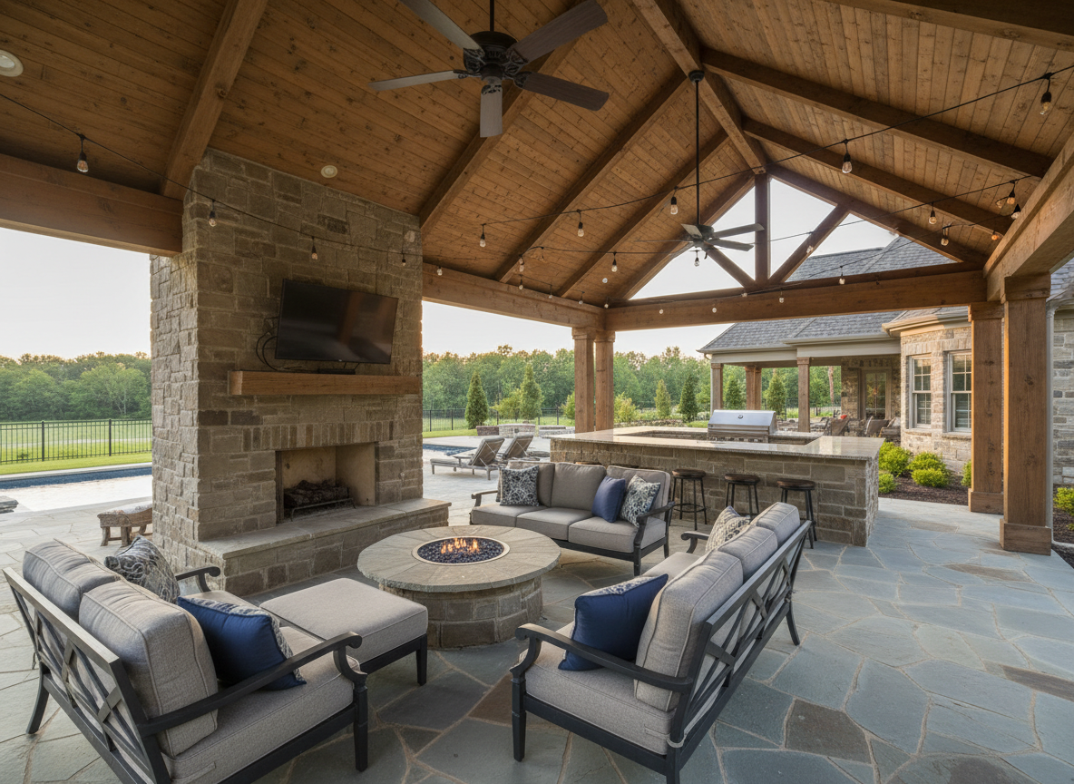 beautiful new roof on a home