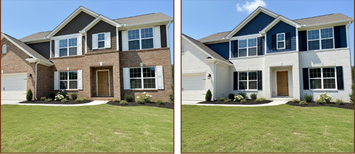 Before & After Exterior Home Painting | North Mississippi | Trusted Home Improvement
