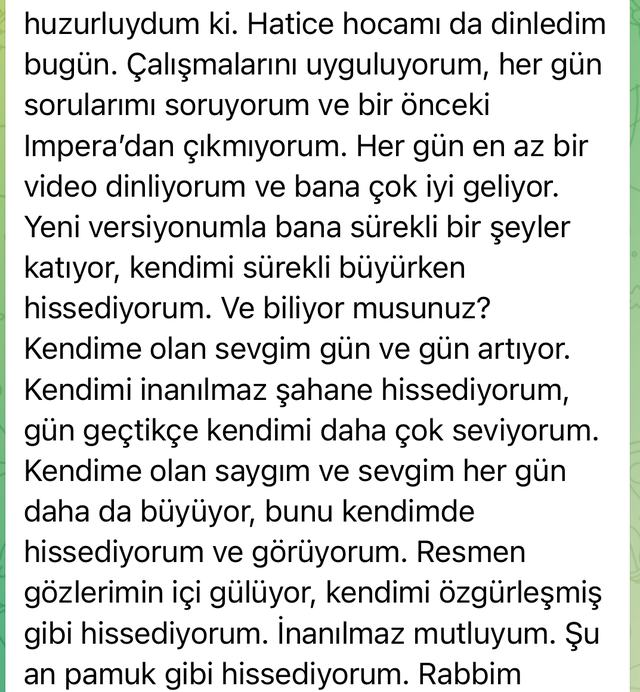 Katılımcı mesajı