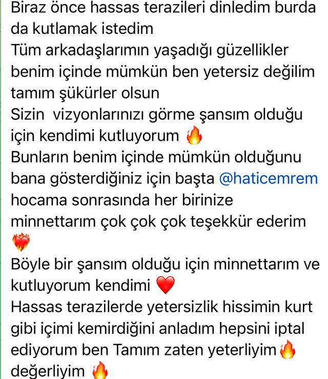 Katılımcı mesajı