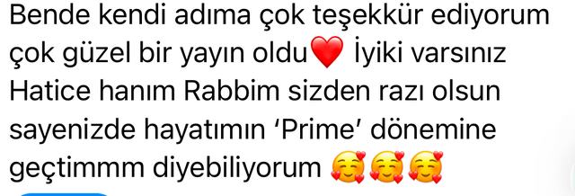 Katılımcı mesajı