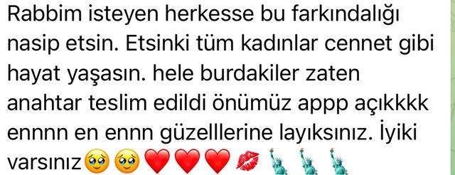Katılımcı mesajı