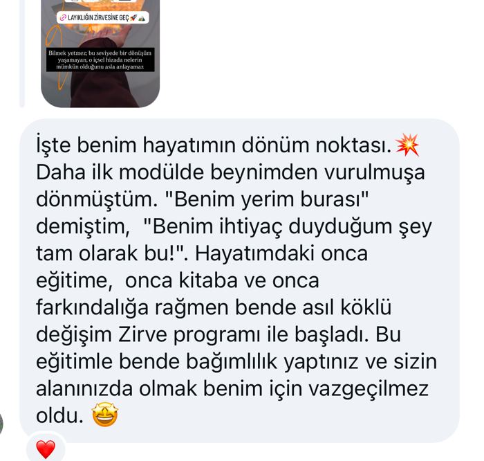Katılımcı mesajı