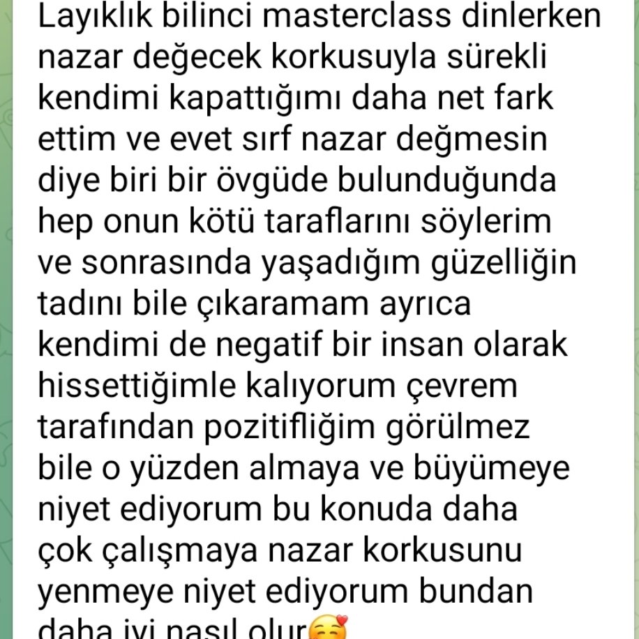 Layıklık Bilinci Masterclass