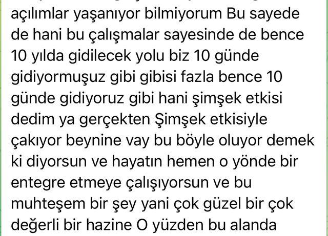 Katılımcı mesajı