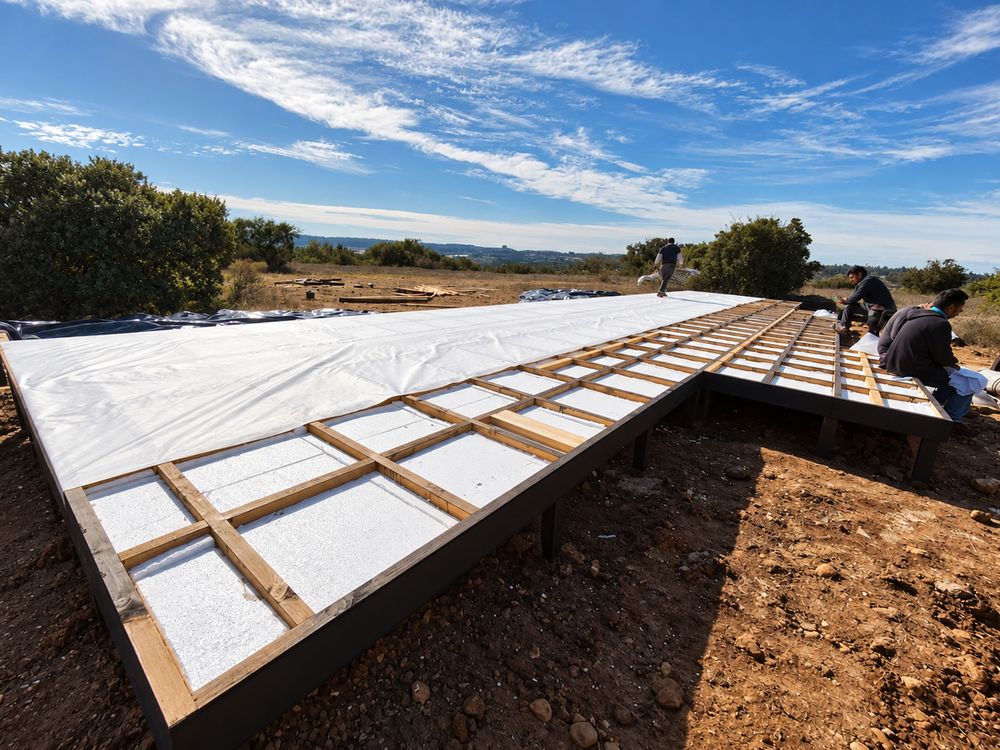 Fundación con pilotes ventilados en Casa Alto Yali