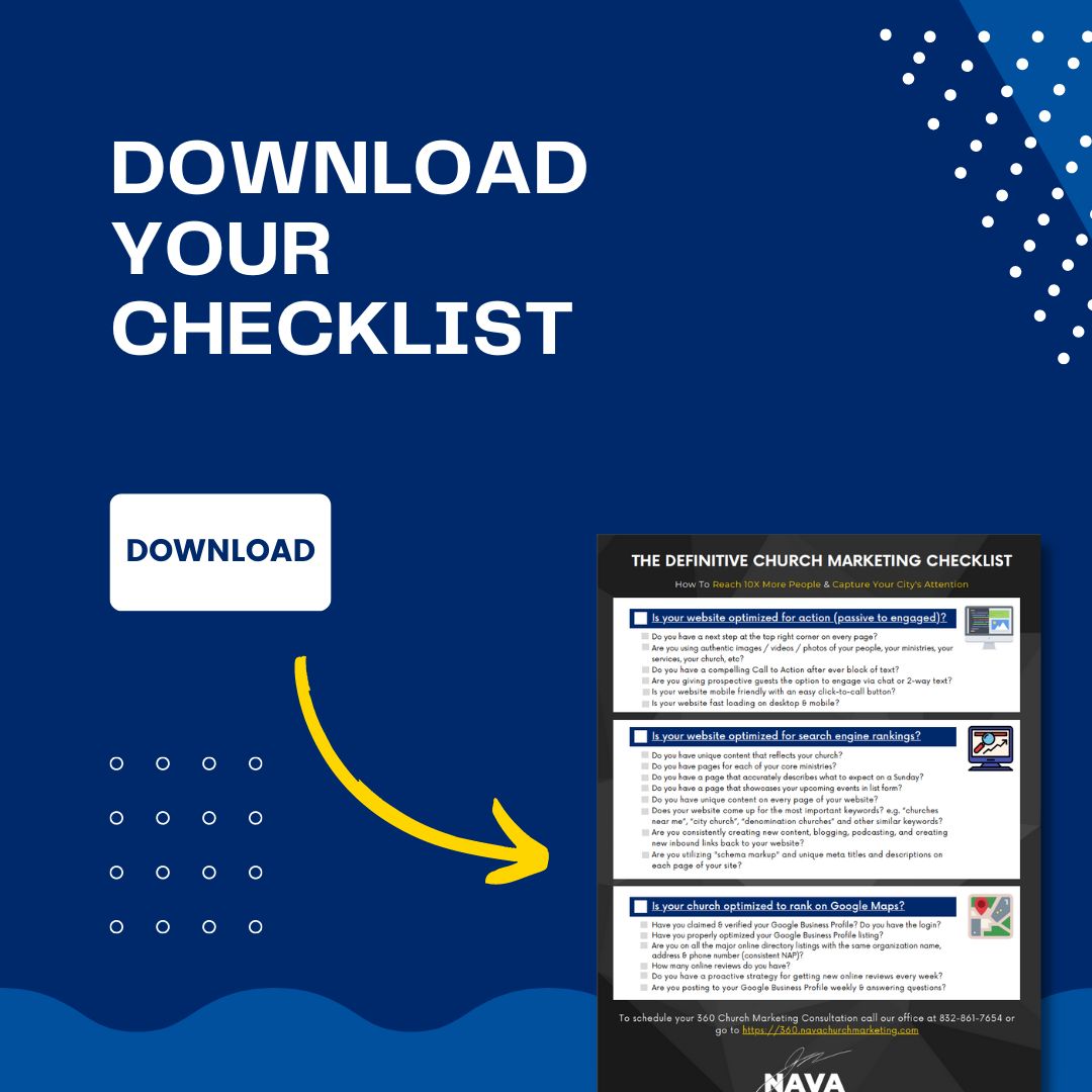 Church Work Checklist FREE Church Marketing Checklist