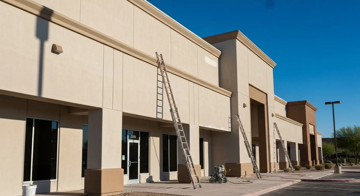 Commercial exterior painting