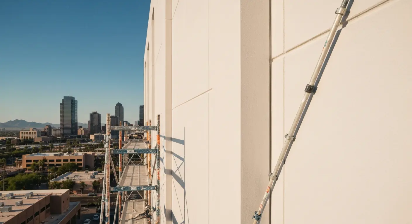 Commercial exterior painting Downtown Phoenix