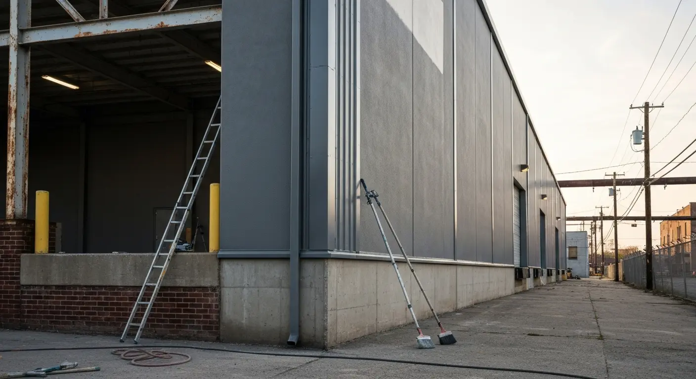 Warehouse exterior painting