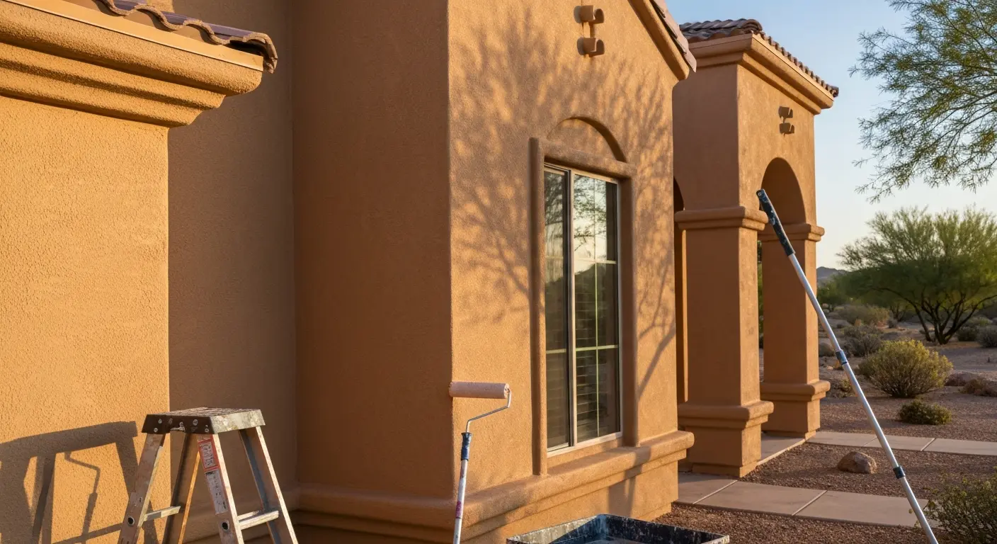 Residential exterior painting project