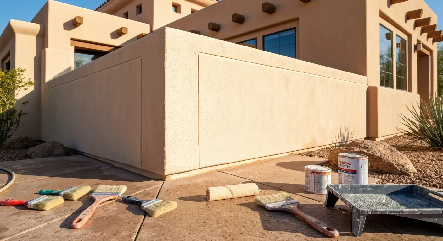 Residential exterior painting in Paradise Valley