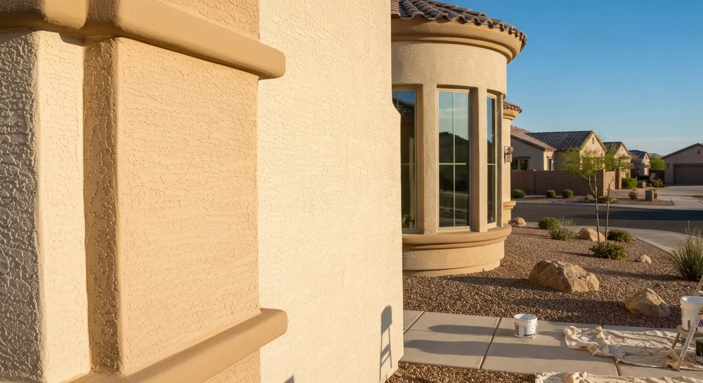 Residential exterior painting project