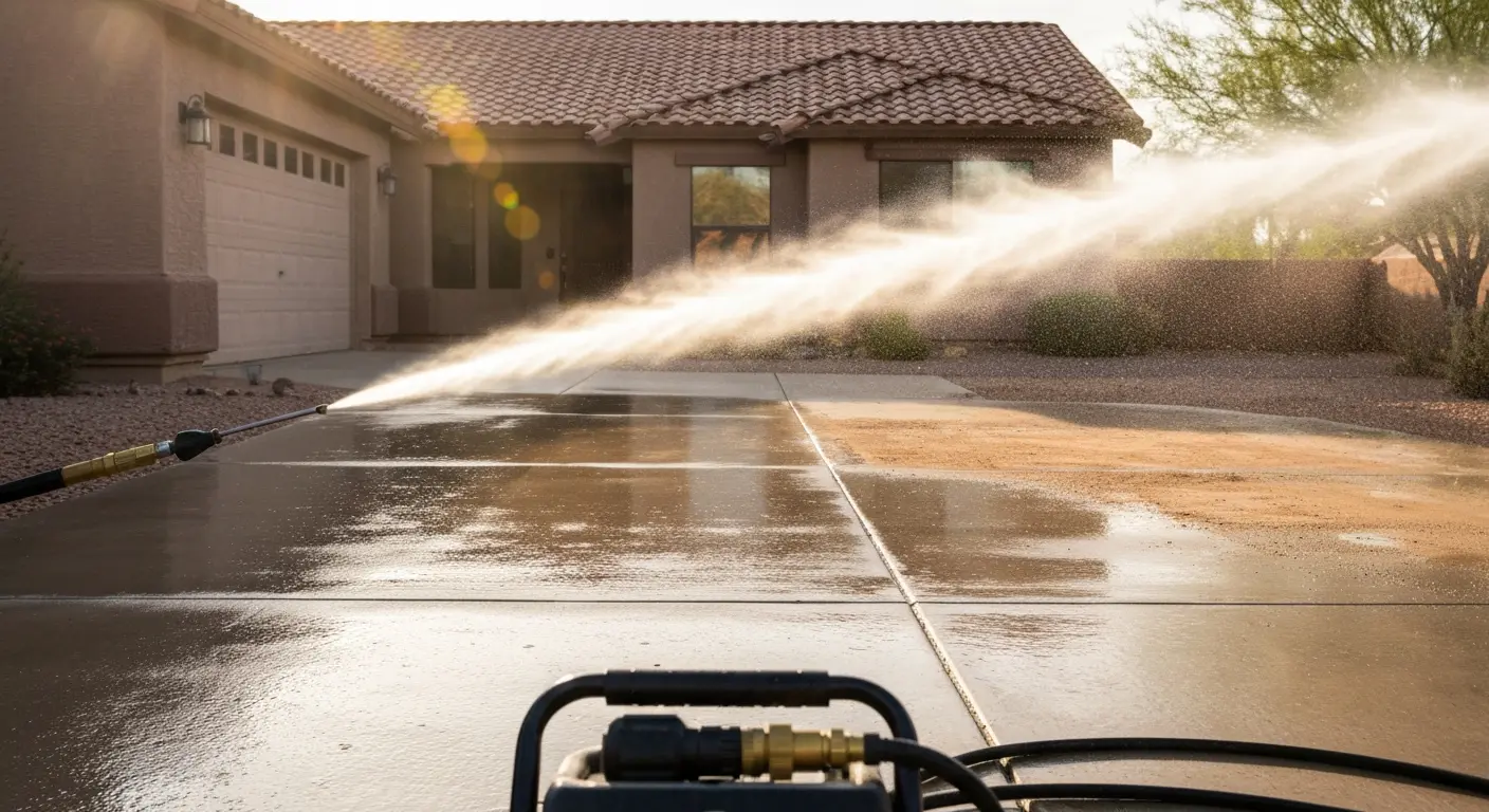 Pressure washing service