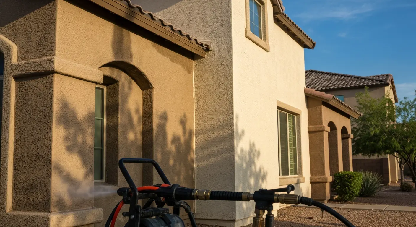 House siding pressure washing in Phoenix