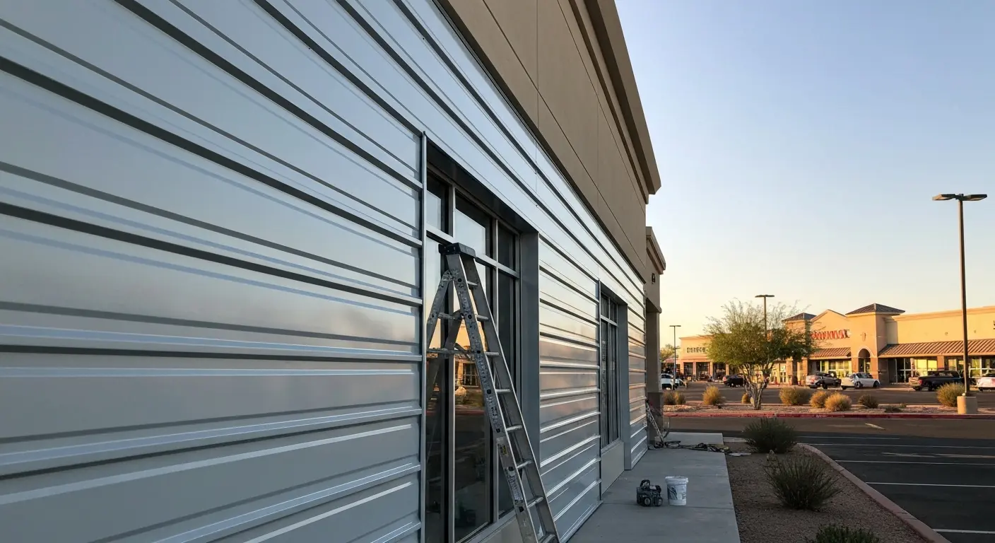 Metal siding painting