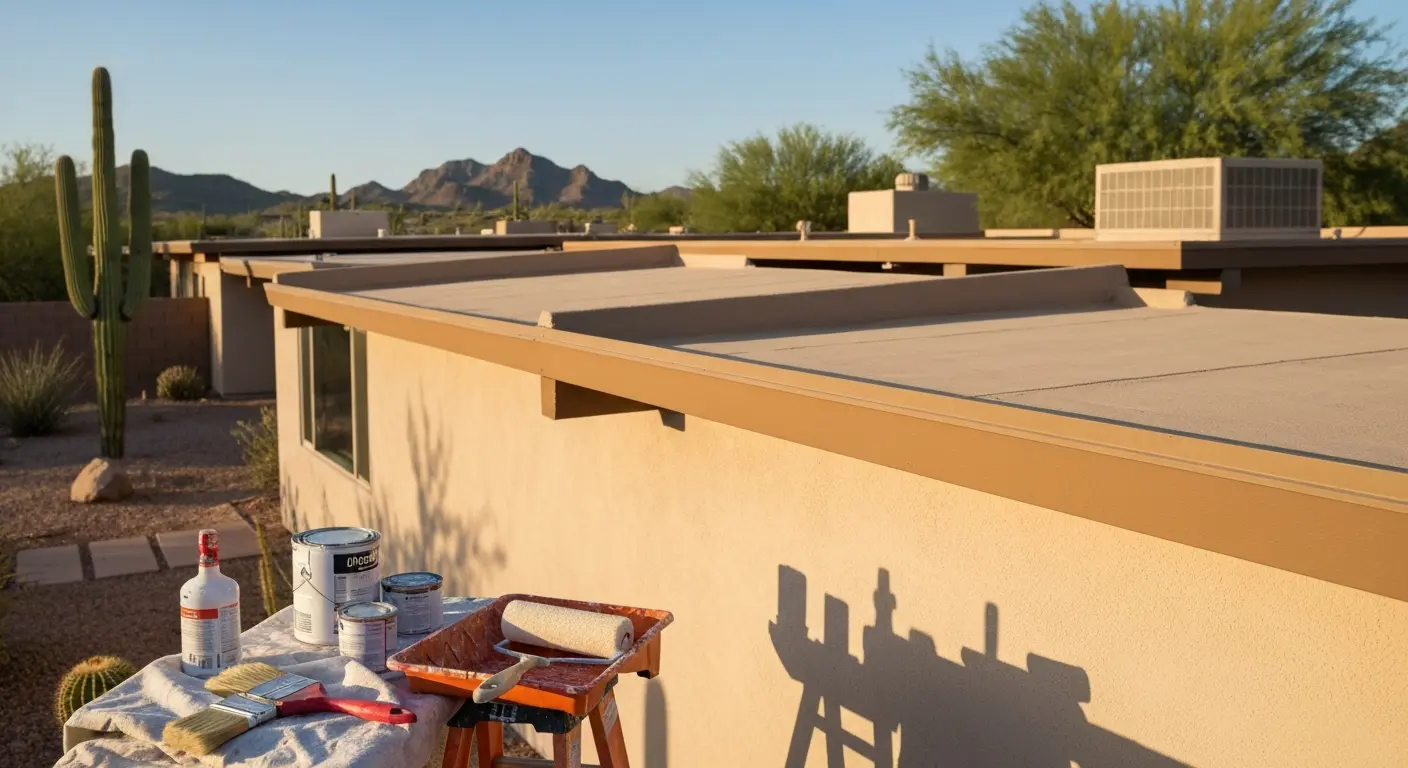 Residential exterior painting project