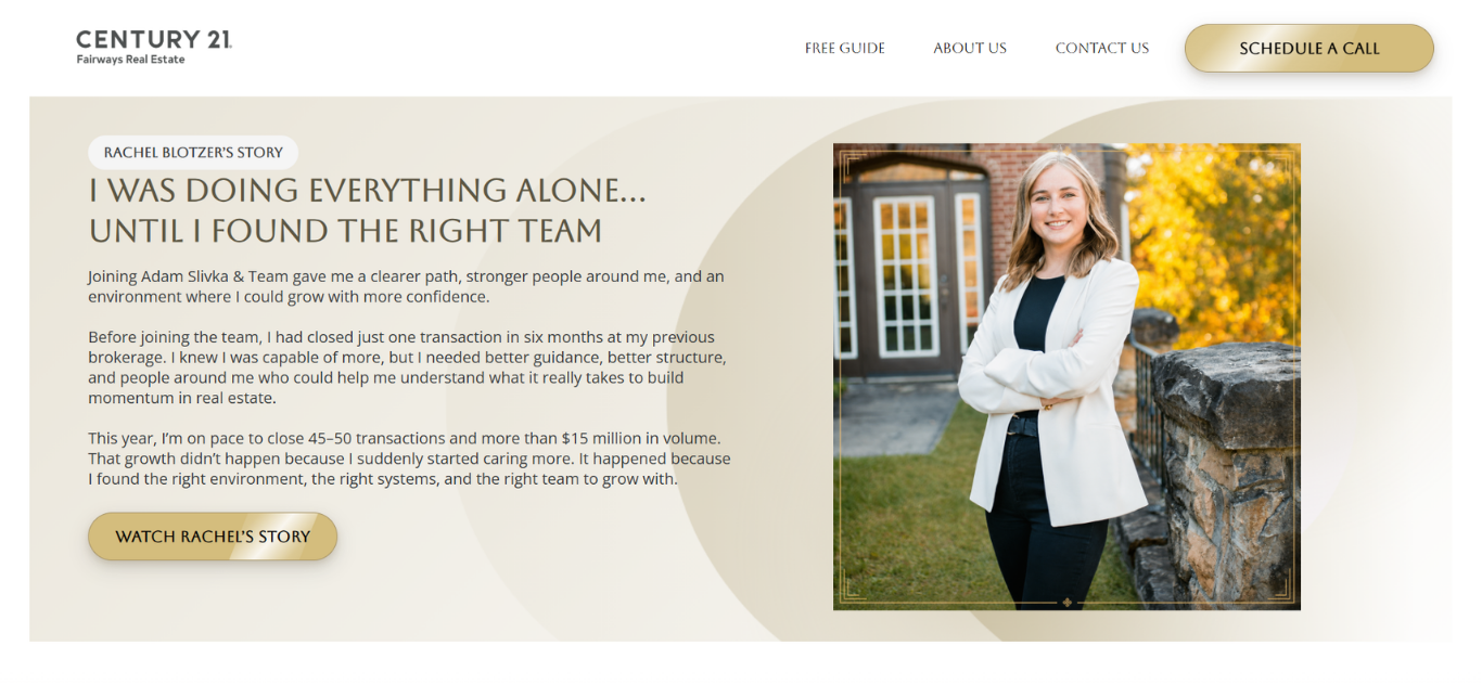 Rachel Blotzer agent success story campaign preview