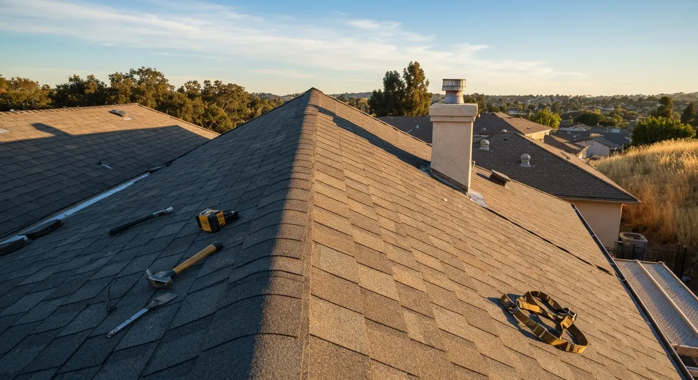 New roof installation