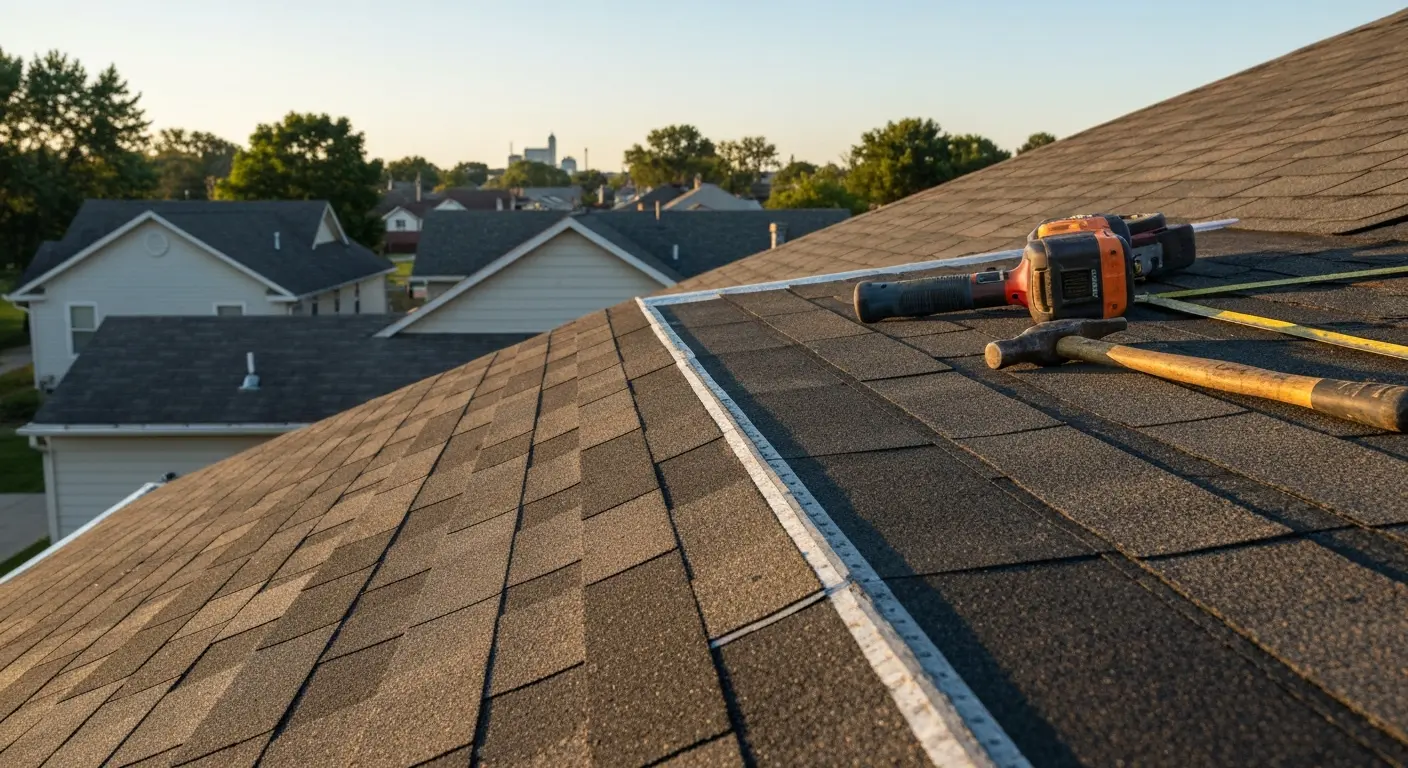 Roof repair detail work