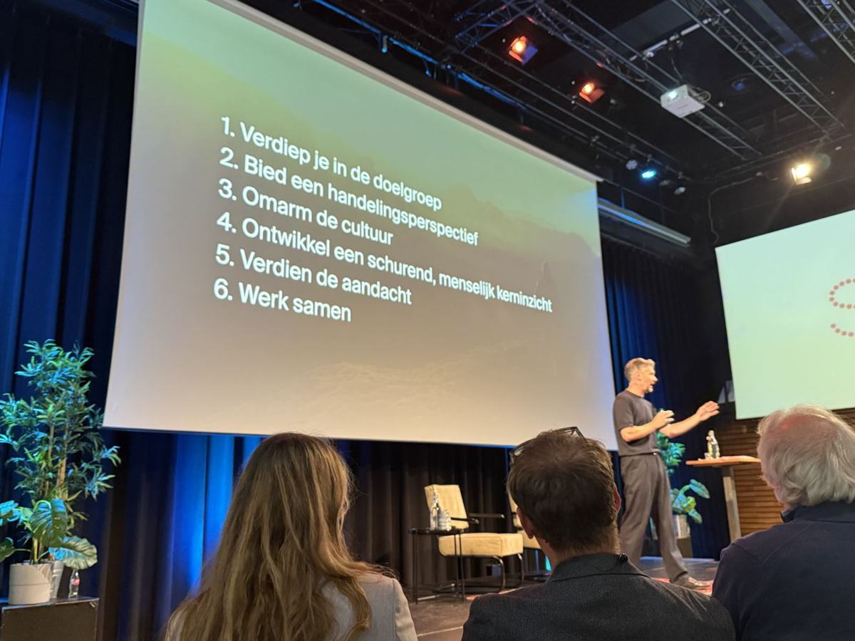 Slide met de zes lessen van Bas Welling