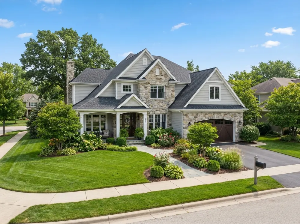 A finished home with a premium architectural shingle roof