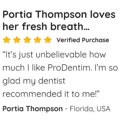 ProDentim Reviews by Portia Thompson - Florida, USA
