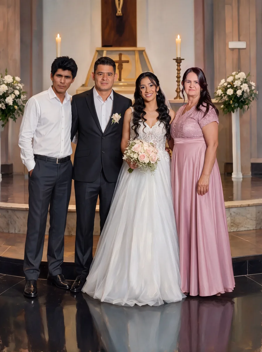 Boda · retrato en lienzo FIRMACH